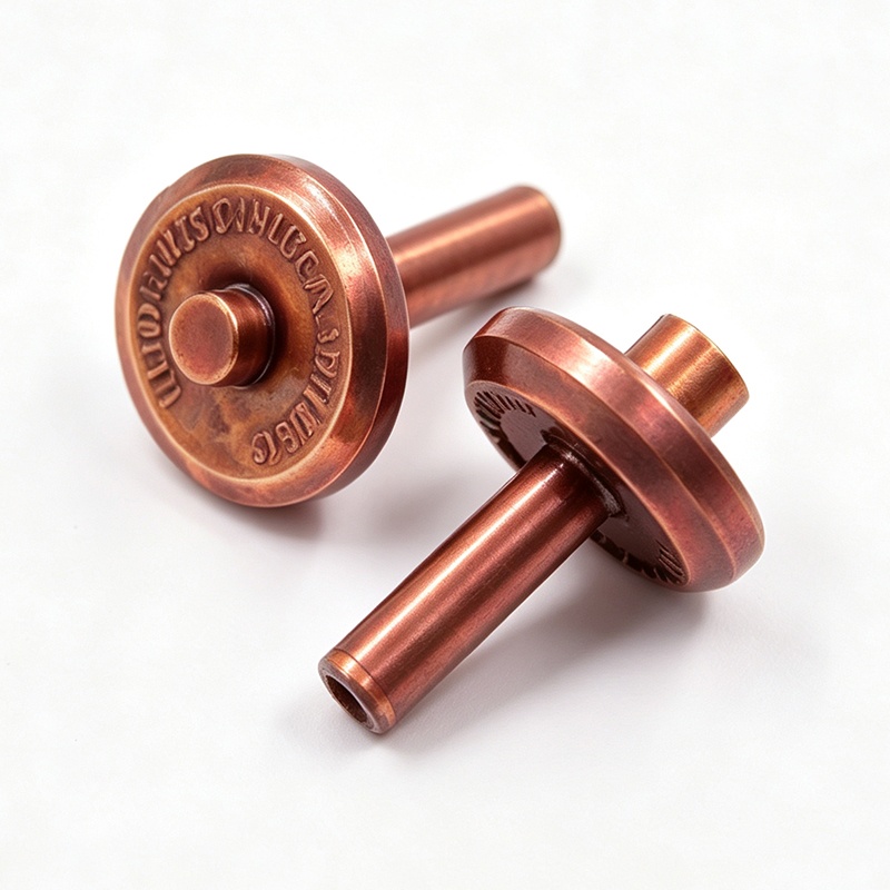 CNC Machined Purple Copper Components