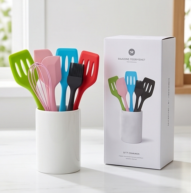 Premium 5-Piece Silicone Kitchen Utensil Set 