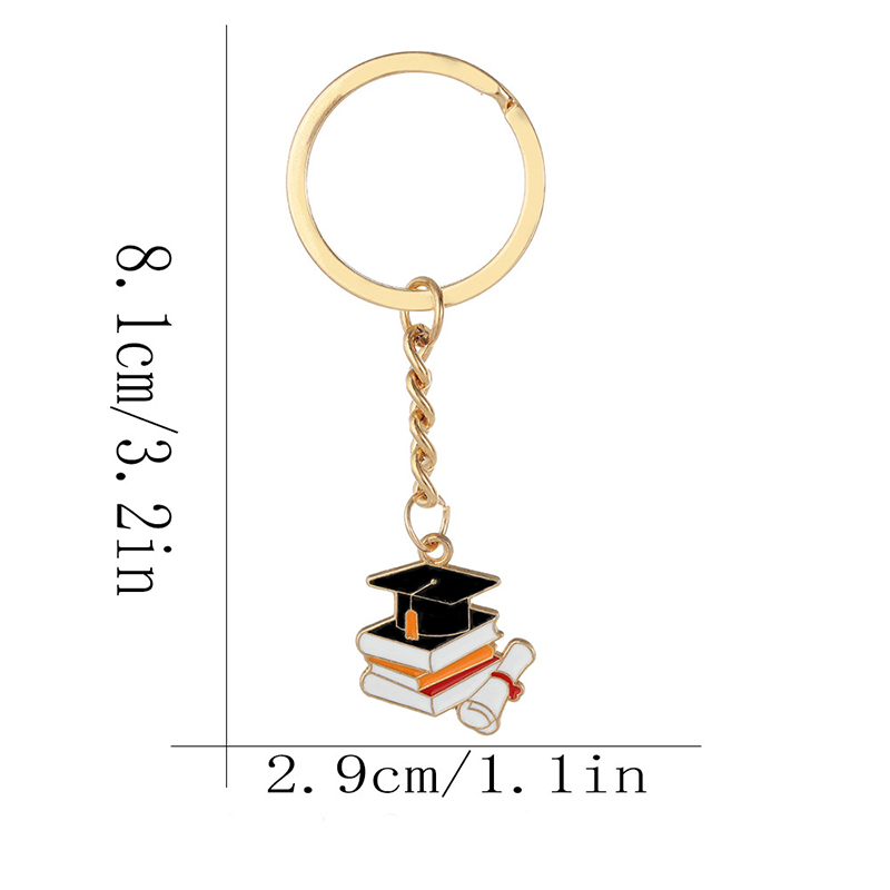Commemorative Metal Graduation Keychain