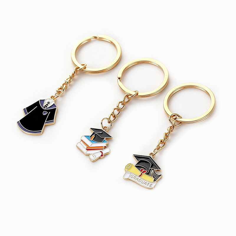 Commemorative Metal Graduation Keychain