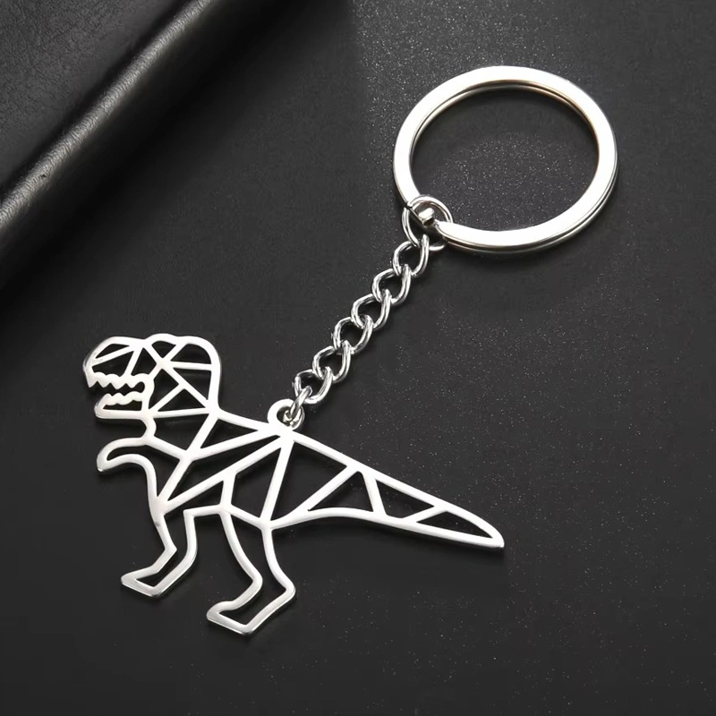 Custom Logo Hollow Out Cutting Shape Metal Key Chain