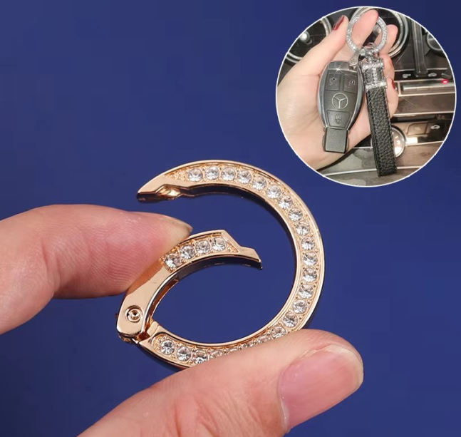 Diamond Zinc Alloy Spring Ring