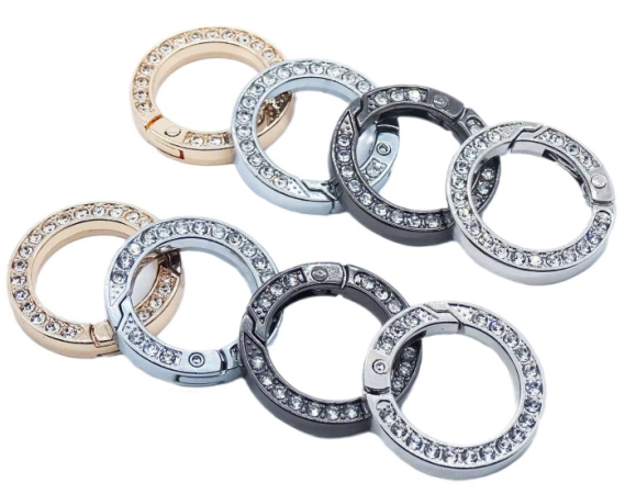 Diamond Zinc Alloy Spring Ring