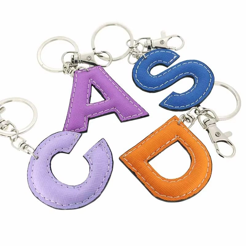 Letter Customized Leather Keychain