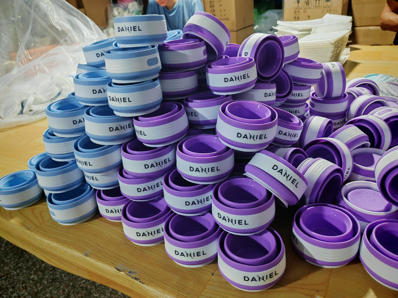 China OEM Factory Supplies Food Grade Collapsible Silicone Cup With Custom Logo Printing