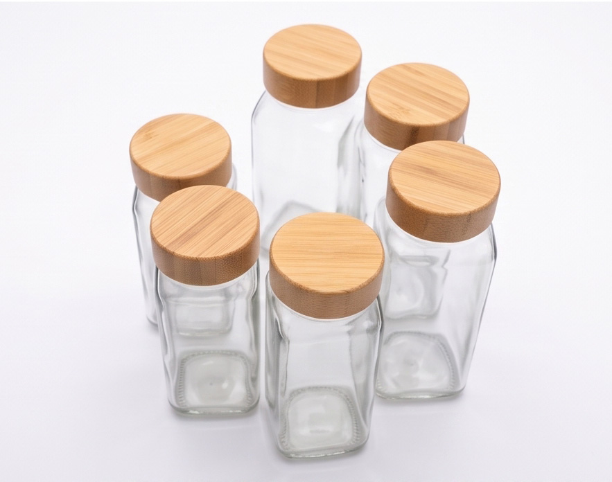 Sustainable Glass Spice Jars