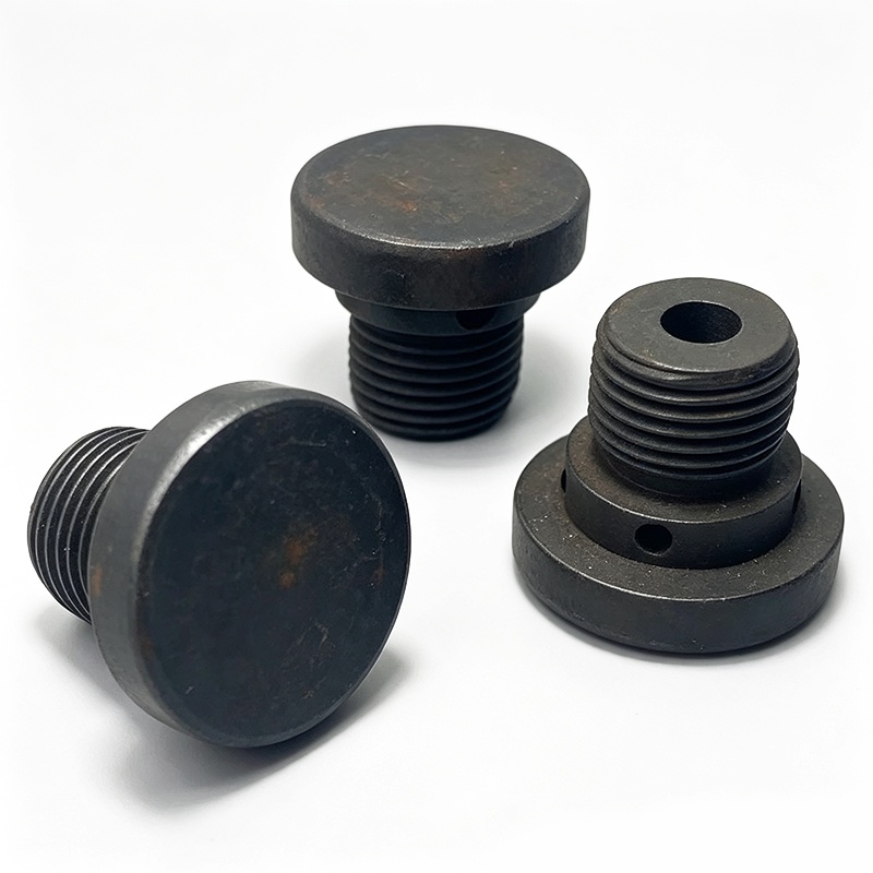 Round Head Hollow Threaded Plugs with Threaded Fasteners for Metal and Machinery