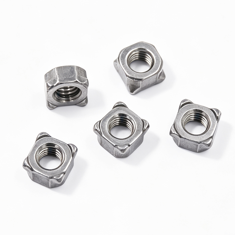 Carbon Steel Square Weld Nuts with Heavy Duty Threaded Nuts for Welding Applications