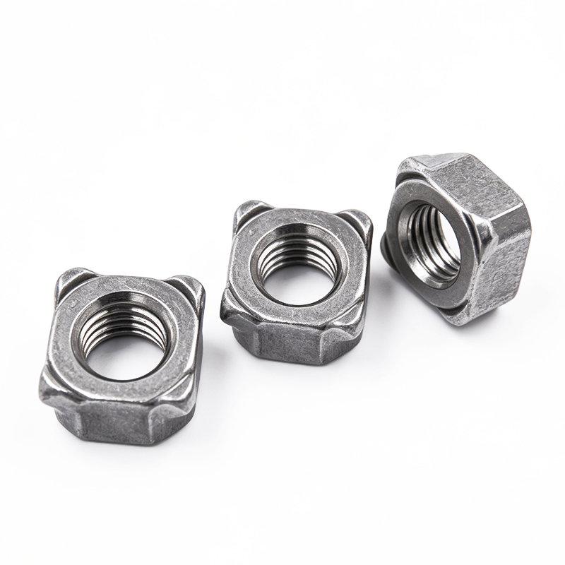 Carbon Steel Square Weld Nuts with Heavy Duty Threaded Nuts for Welding Applications