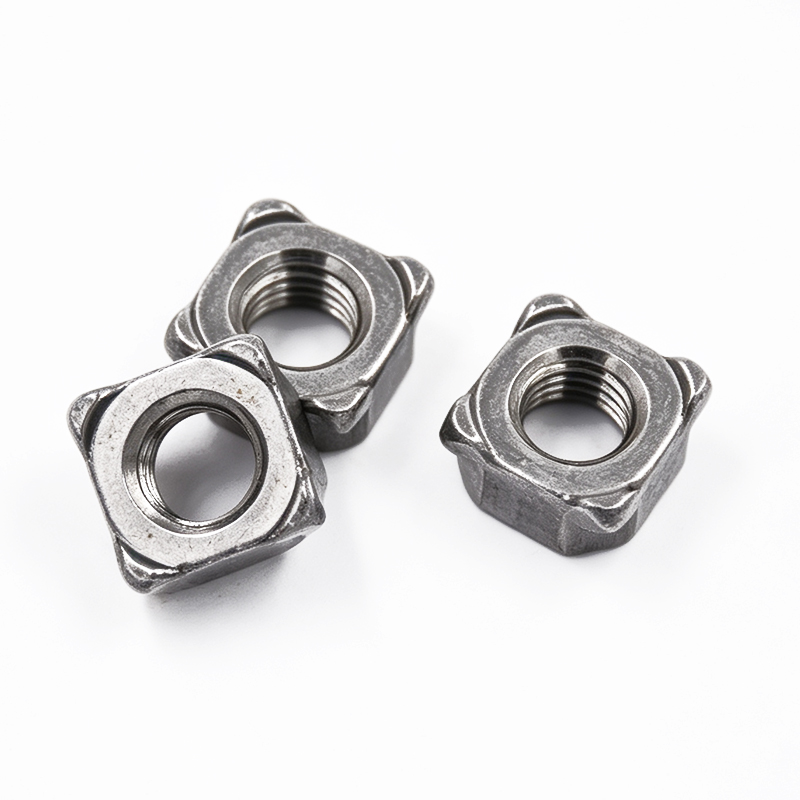 Carbon Steel Square Weld Nuts with Heavy Duty Threaded Nuts for Welding Applications