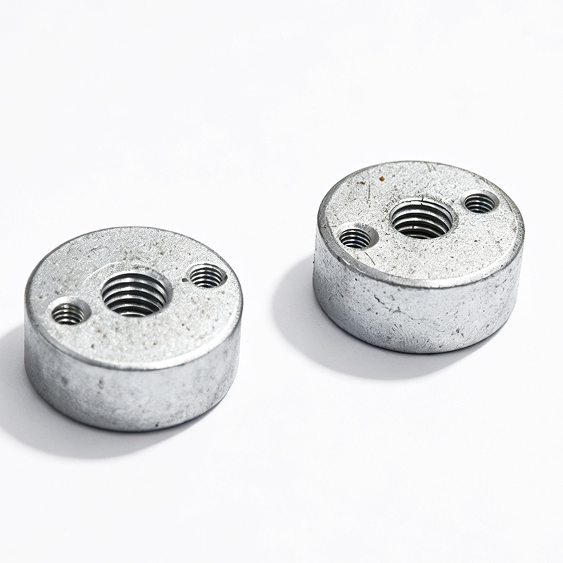 Three Hole Round Plate Nuts with Threaded Plate Fasteners for Metal and Machinery