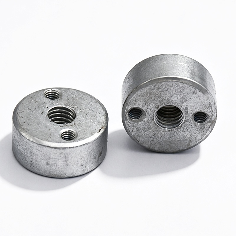Three Hole Round Plate Nuts with Threaded Plate Fasteners for Metal and Machinery