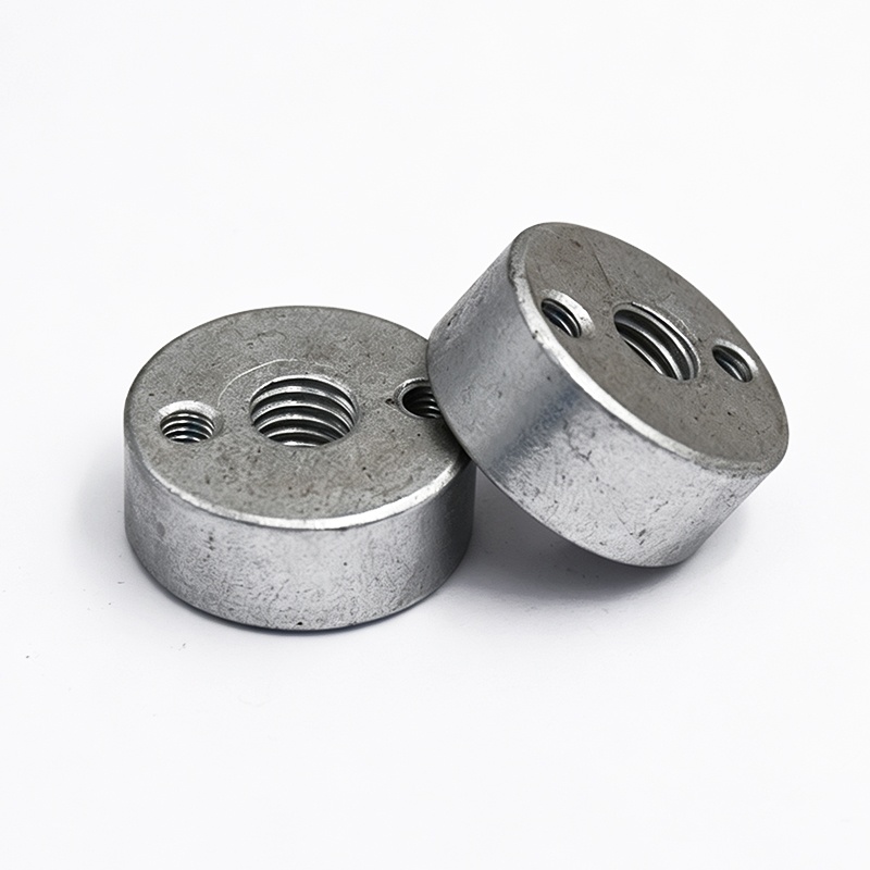 Three Hole Round Plate Nuts with Threaded Plate Fasteners for Metal and Machinery