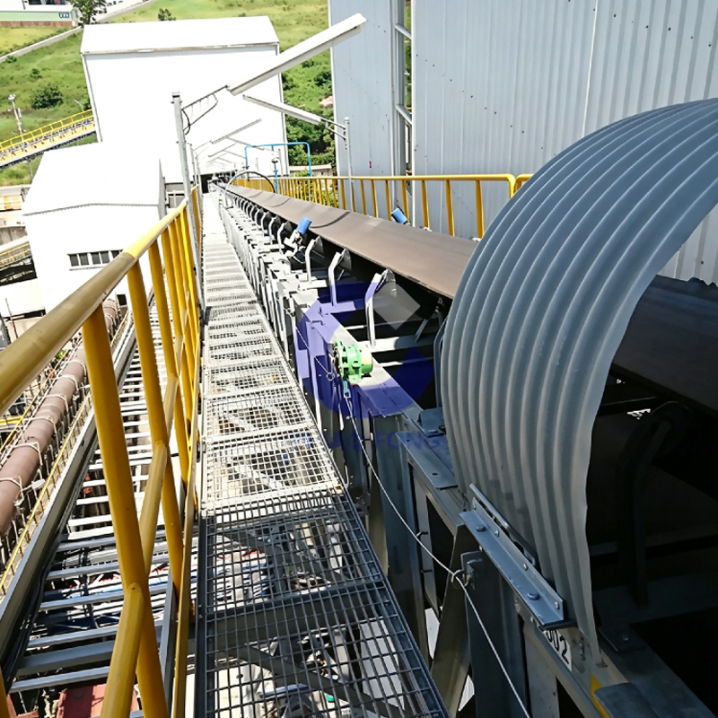 Belt Conveyor For Metallurgical Smelting And Recycling Material Handling Line