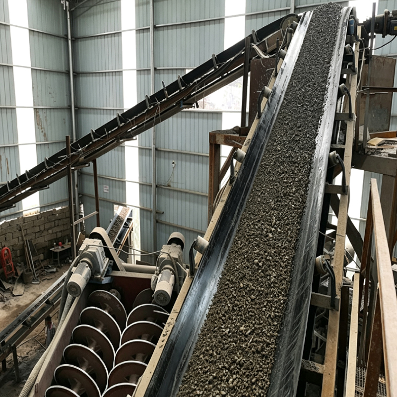 Belt Conveyor For Metallurgical Smelting And Recycling Material Handling Line