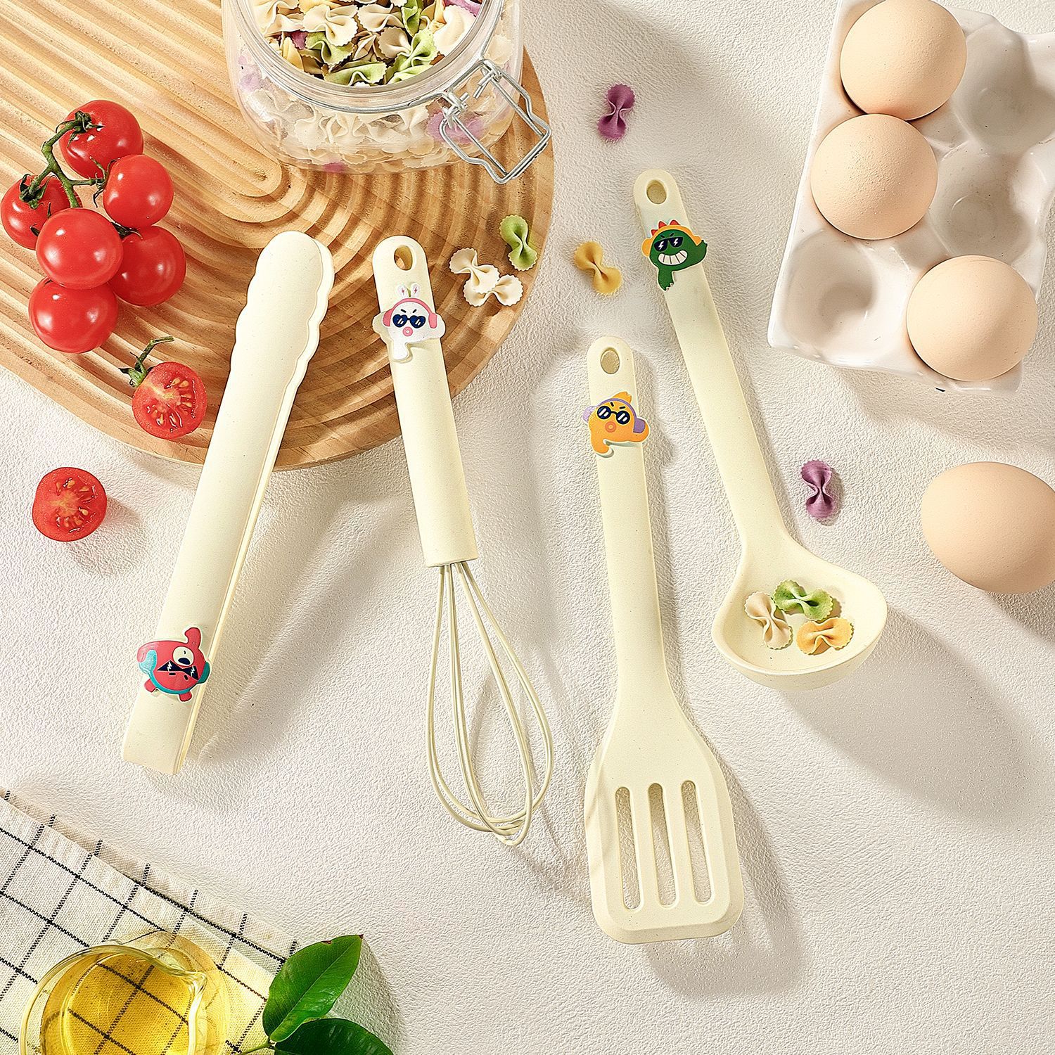 Kids Silicone Kitchen Utensil Set