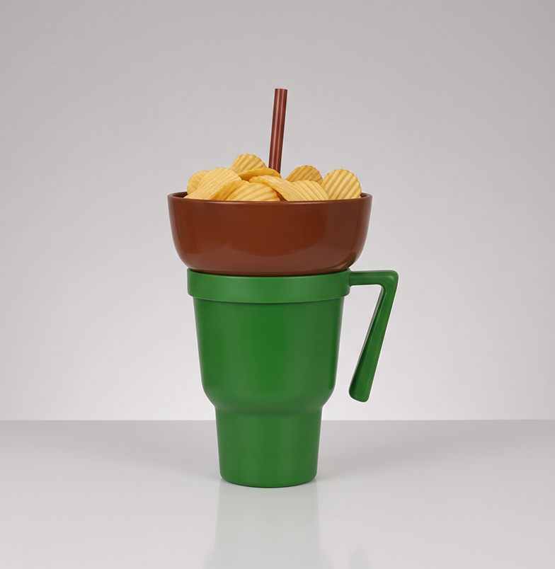 2-in-1 Snack and Drink Cup