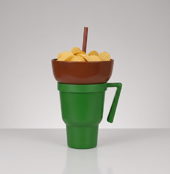 Hengyang Suan Houseware Unveils Innovative 2-in-1 Snack and Drink Cup for Global Markets