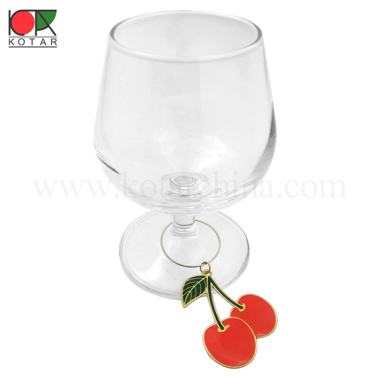 Logo Wine Glass Charms